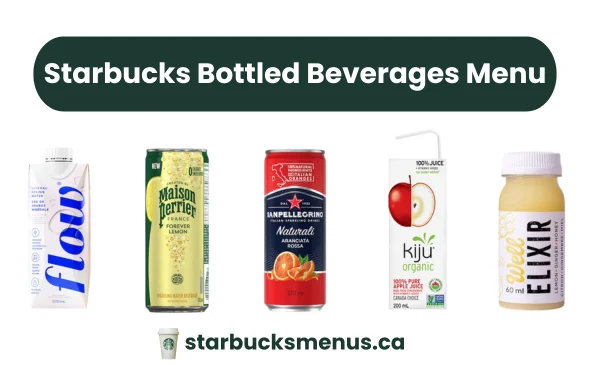Starbucks Bottled Beverages Menu